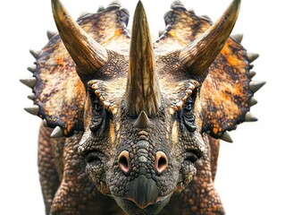 triceratops dinosaur on white background