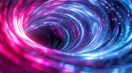 Scientific exploration of tunneling vortex patterns formed by flowing data concepts through abstract, imaginative illustrations in the background, providing an intricate and visually compelling backdr