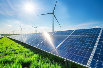 The concept of green power generation technology is for sustainable development and sustainable living