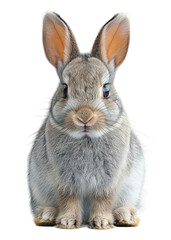 Fototapeta premium rabbit animal portrait isolated on transparent background, generated ai