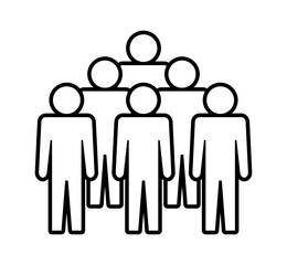 Symbol, ikona ludzi. Plik wektorowy.