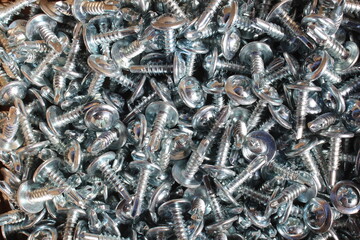 Texture from brand new self-tapping screws.