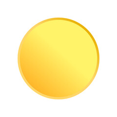a yellow round button 