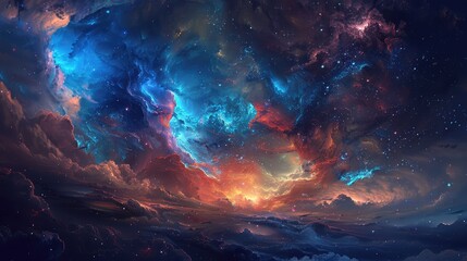 Fototapeta premium Abstract Nebula background