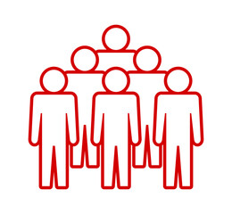 Symbol, ikona ludzi. Plik wektorowy.