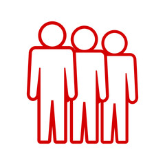 Symbol, ikona ludzi. Plik wektorowy.