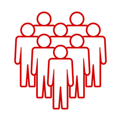 Symbol, ikona ludzi. Plik wektorowy.