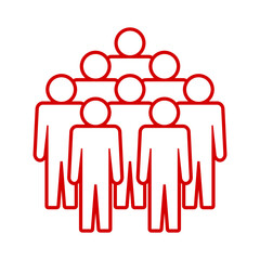 Symbol, ikona ludzi. Plik wektorowy.