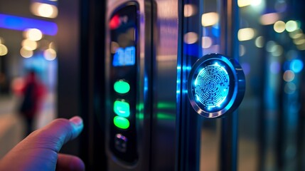 Biometric security boosts access with fingerprint/facial recognition for secure authentication.