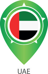 National flag of Islamic United Arab Emirates, UAE, Dubai, Abu Dhabi original color and proportion. Simply vector illustration eps10, from world countries flag set.