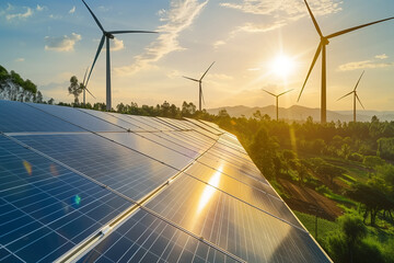 The concept of green power generation technology is for sustainable development and sustainable living