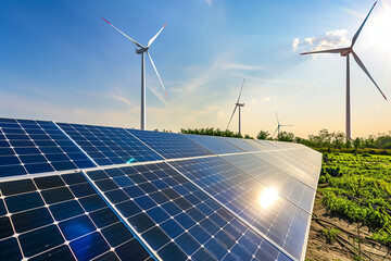 The concept of green power generation technology is for sustainable development and sustainable living