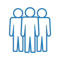 Symbol, ikona ludzi. Plik wektorowy.
