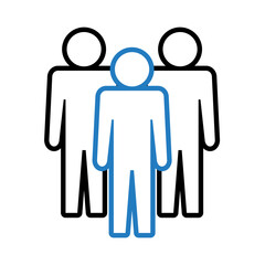 Symbol, ikona ludzi. Plik wektorowy.