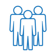 Symbol, ikona ludzi. Plik wektorowy.