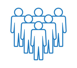 Symbol, ikona ludzi. Plik wektorowy.