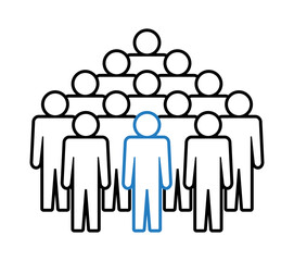 Symbol, ikona ludzi. Plik wektorowy.