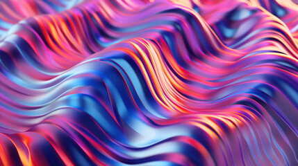 Fototapeta premium Holo abstract 3D shapes