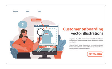 Customer onboarding concept.