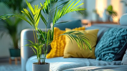 Serene Indoor Scene with Book Nook