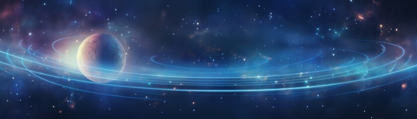 Obraz premium Planet and space background. Astrology.