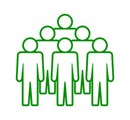 Symbol, ikona ludzi. Plik wektorowy.