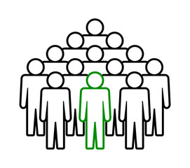 Symbol, ikona ludzi. Plik wektorowy.