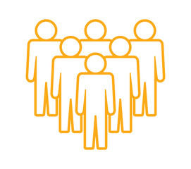 Symbol, ikona ludzi. Plik wektorowy.