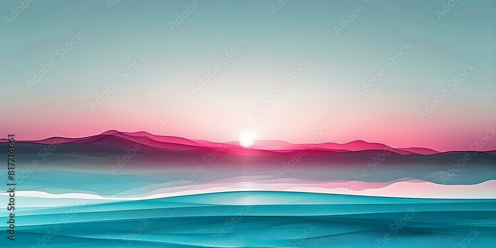 Aufkleber blue and pink gradient background with noise texture for web banner design. concept web banners, gra