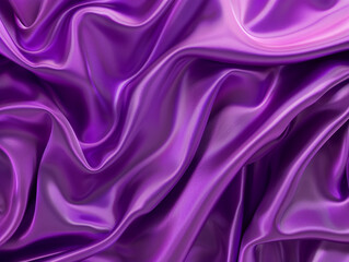 Obraz premium Сlose up view of a purple silk fabric background AI generated