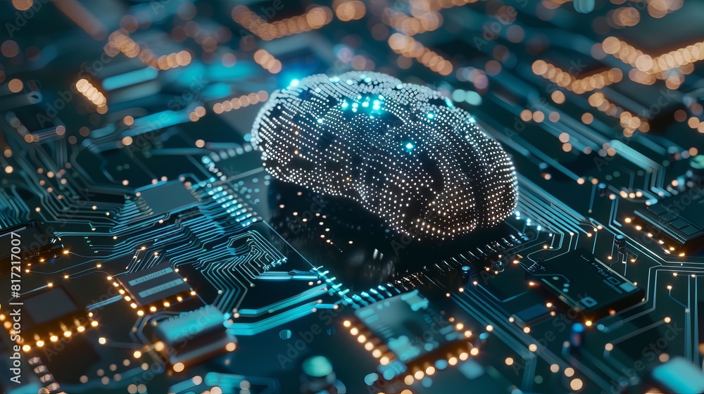 Poster exploration of artificial intelligence, machine learning, neural networks, and other modern technolo