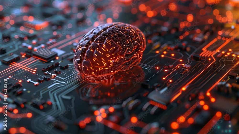 Poster exploration of artificial intelligence, machine learning, neural networks, and other modern technolo