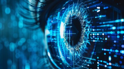 Integration of technology in business, focusing on surveillance, security scanning, and digital program applications critical for cyber security in the AI computing era.