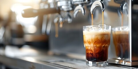 Savor organic nitro cold brew coffee on tap made with finest ingredients. Concept Organic Nitro Cold Brew Coffee, Specialty Coffee, Artisanal Beverages, Premium Ingredients, Coffee on Tap