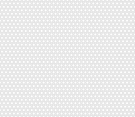 Minimal geometric background. Rounded hexagons mosaic cells with padding. Regular hexagon shapes. Seamless tileable vector illustration.