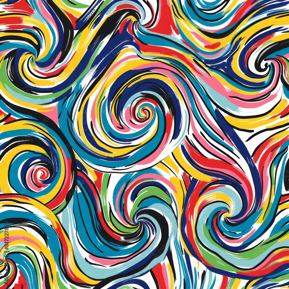 Poster abstract pattern that embraces the energy of motion and rhythm