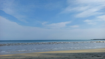 view of the beach and sky in West Java