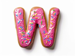 W donut letter