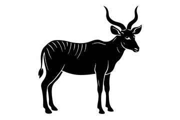 eland vector silhouette illustration