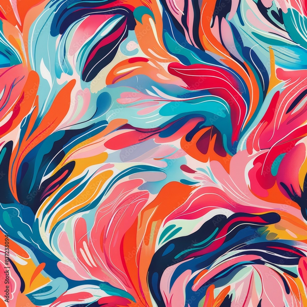 Poster abstract pattern that captures the essence of transformation and growth