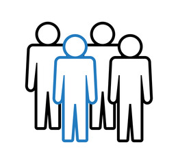Symbol, ikona ludzi. Plik wektorowy.