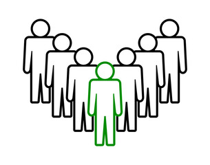 Symbol, ikona ludzi. Plik wektorowy.