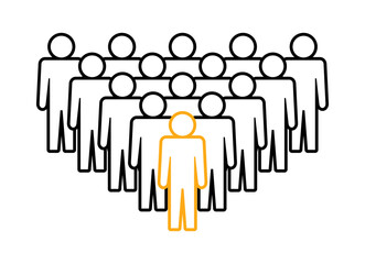 Symbol, ikona ludzi. Plik wektorowy.