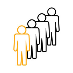 Symbol, ikona ludzi. Plik wektorowy.