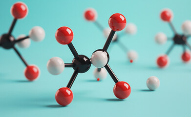 Obraz premium Sleek and Modern: Mono Amino Acid Molecule Depiction
