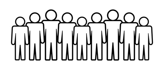 Symbol, ikona ludzi. Plik wektorowy. © robert6666