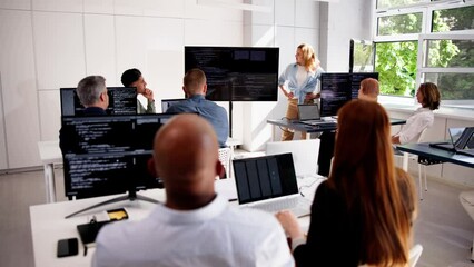 Programmer Code Training In Classroom
