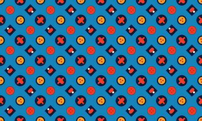 Skeuomorphic Design Seamless Pattern Wallpaper Background