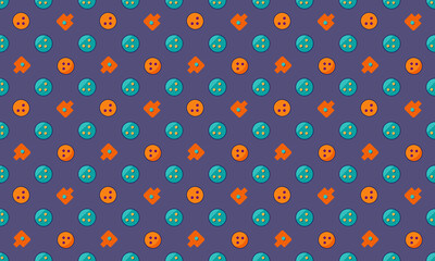 Skeuomorphic Design Seamless Pattern Wallpaper Background