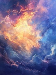 Fototapeta premium Heavenly abstract background
